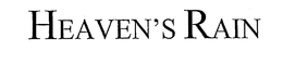 HEAVEN'S RAIN logo