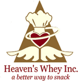 HEAVEN'S WHEY INC. A BETTER WAY TO SNACK logo