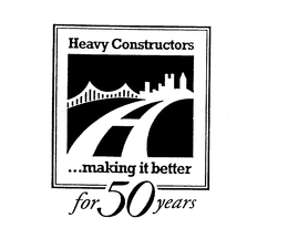 HEAVY CONSTRUCTORS...MAKING IT BETTER FOR FIFTY YEARS logo