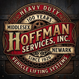 HEAVY DUTY 100 YEARS MIDDLESEX HOFFMAN SERVICES, INC. NEWARK SINCE 1926 VEHICLE LIFTING SYSTEMS logo