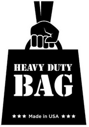 HEAVY DUTY BAG MADE IN USA logo