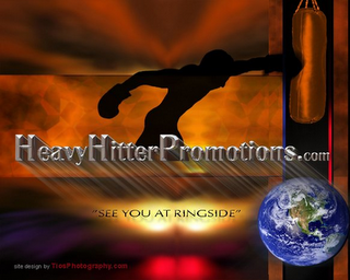 HEAVY HITTER PROMOTIONS.COM "SEE YOU AT RINGSIDE" SITE DESIGN BY TIOSPHOTOGRAPHY.COM logo
