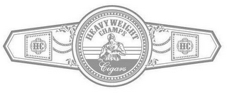 HEAVYWEIGHT CHAMPS CIGARS HC HC logo
