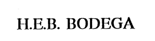 H.E.B. BODEGA logo