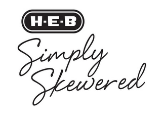H·E·B SIMPLY SKEWERED logo