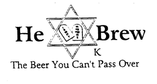 HEBREW THE BEER YOU CAN'T PASS OVER K logo