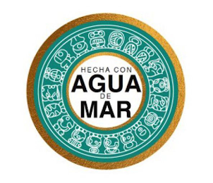 HECHA CON AGUA DE MAR logo