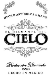 HECHO ARTÍCULOS A MANO EL DIAMANTE DEL CIELO PRODUCCIÓN LIMILADA HECHO EN MEXICO logo