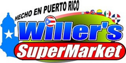 HECHO EN PUERTO RICO WILLER'S SUPERMARKET logo