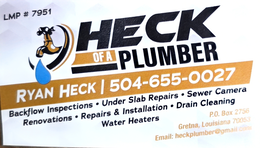HECK OF A PLUMBER logo