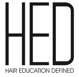 HED HAIR EDUCATION DEFINED logo
