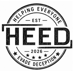 HEED EST 2026 HELPING EVERYONE EVADE DECEPTION logo