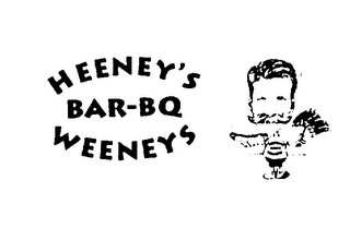 HEENEY'S BAR-BQ WEENEYS "OUR WURST IS THE BEST" logo