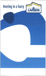 HEERING IN A HURRY LARSEN logo