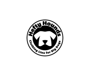 HEFTY HOUNDS CLOTHING LINE FOR BIG DOGS logo
