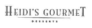 HEIDI'S GOURMET DESSERTS logo