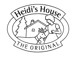 HEIDI'S HOUSE THE ORIGINAL logo