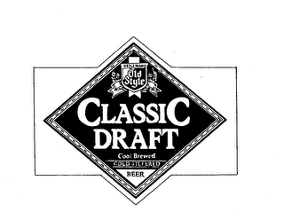 HEILEMANS OLD STYLE CLASSIC DRAFT COOL BREWED COLD-FILTERED BEER logo