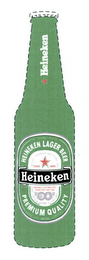 HEINEKEN LAGER BEER PREMIUM QUALITY logo
