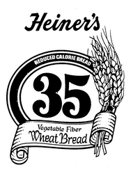 HEINER'S 35 REDUCED CALORIE BREAD VEGETABLE FIBER WHEAT BREAD logo