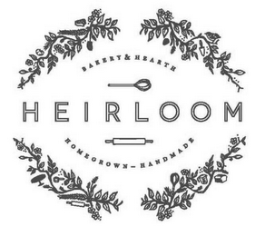 HEIRLOOM BAKERY & HEARTH HOMEGROWN - HOMEMADE logo