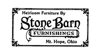 HEIRLOOM FURNITURE BY STONE BARN FURNISHINGS MT. HOPE, OHIO logo