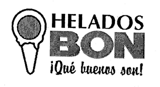 HELADOS BON QUE BUENOS SON! logo