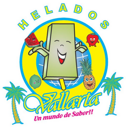 HELADOS VALLARTA UN MUNDO DE SABOR !! logo