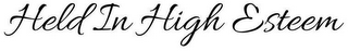 HELD IN HIGH ESTEEM logo
