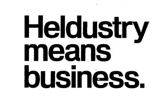 HELDUSTRY MEANS BUSINESS. logo