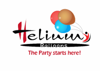 HELIUM & BALLOONS THE PARTY STARTS HERE! logo
