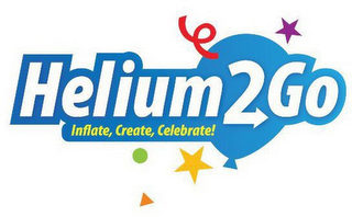 HELIUM2GO INFLATE, CREATE, CELEBRATE! logo