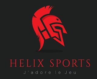 HELIX SPORTS J'ADORE LE JEU logo