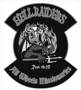 HELL RAIDERS ALL WHEELS MISSIONARIES ROM 16:20 logo