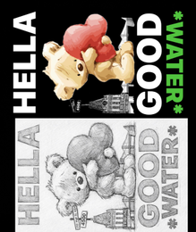 HELLA GOOD *WATER* 2701 HIGH ST. #204 4500 TRIBUNE logo