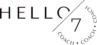 HELLO 7 COACH· COACH· COACH logo