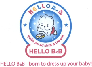 HELLO B&B QUAN ÁO SO SINH & TRE EM HELLO B&B HELLO B&B - BORN TO DRESS UP YOUR BABY! logo