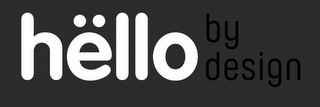 HELLO BY DESIGN logo