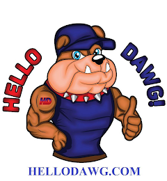 HELLO DAWG! HD HELLODAWG.COM logo