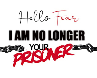 HELLO FEAR I AM NO LONGER YOUR PRISONER logo