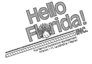 HELLO FLORIDA! INC. FULL SERVICE DESTINATION MANAGEMENT ORLANDO FT. LAUDERDALE NAPLES logo