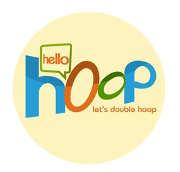 HELLO HOOP LET'S DOUBLE HOOP logo