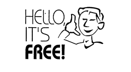 HELLO IT'S FREE! logo