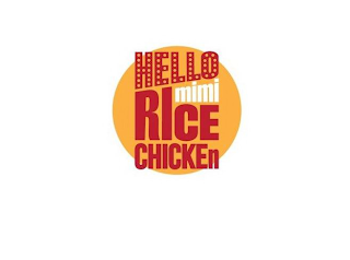 HELLO MIMI RICE CHICKEN logo