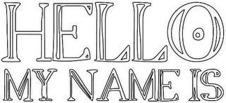 HELLO MY NAME IS logo