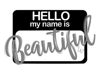 HELLO MY NAME IS BEAUTIFUL logo
