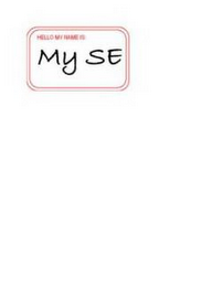 HELLO MY NAME IS MY SE logo