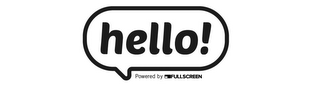 HELLO! POWERED BY FULLSCREEN