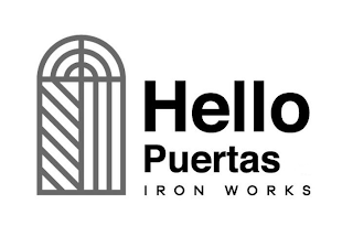 HELLO PUERTAS IRON WORKS logo