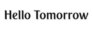HELLO TOMORROW logo